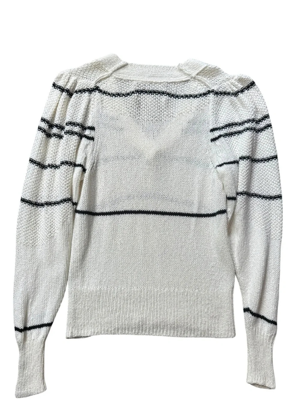 Brochu Walker Sasha Striped Vee Sweater size XS